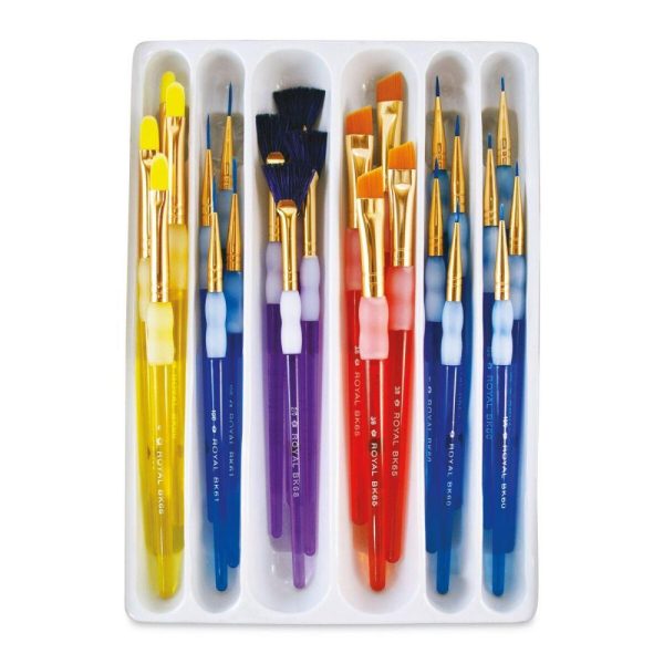 Adaptive and Easy-Grip Brushes |   Big Kids Choice Synthetic Brush Value Sets Adaptive & Easy-Grip Brushes Adaptive & Easy-Grip Brushes