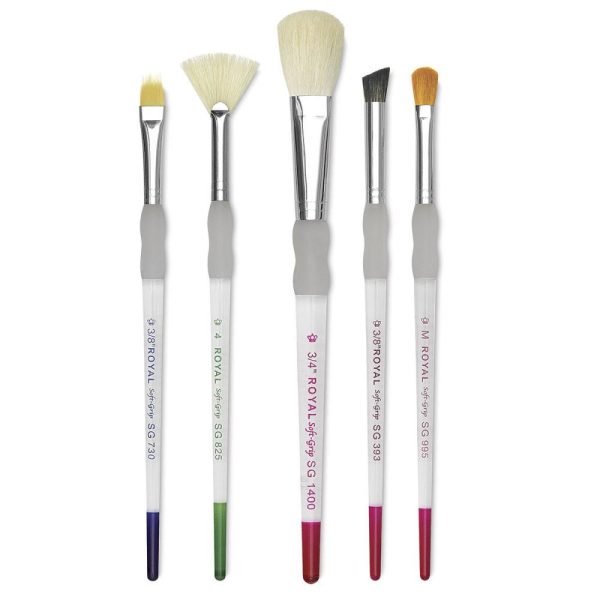 Adaptive and Easy-Grip Brushes |   Soft Grip Texture Brush Sets Adaptive Art Supplies Adaptive & Easy-Grip Brushes