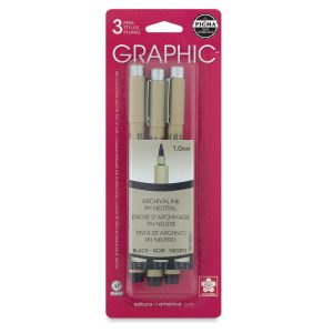 Archival Markers and Pens |   Pigma Graphic Pen Set Archival Markers & Pens Archival Markers & Pens