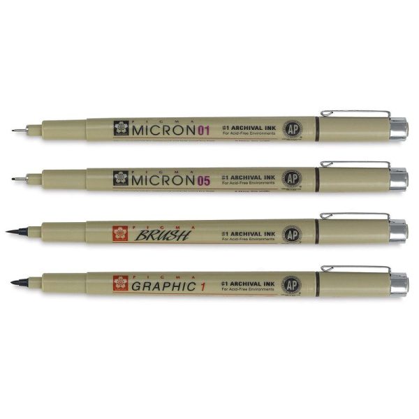 Archival Markers and Pens |   Pigma Micron Brush and Graphic Marker Sets Archival Markers & Pens Archival Markers & Pens