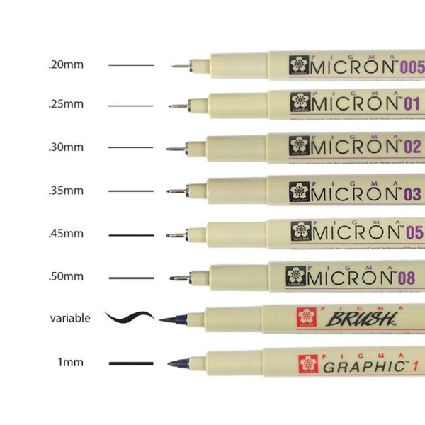 Archival Markers and Pens |   Pigma Micron Brush and Graphic Marker Sets Archival Markers & Pens Archival Markers & Pens