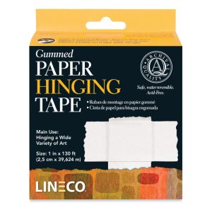 Archival Tape and Adhesives |   Gummed Paper Hinging Tape Archival Supplies Archival Tape & Adhesives