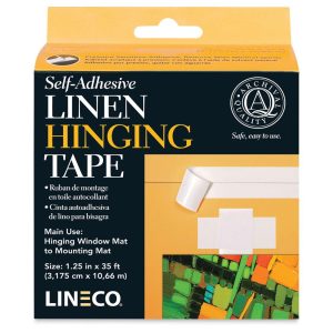 Archival Tape and Adhesives |   SelfAdhesive Linen Hinging Tape Archival Supplies Archival Tape & Adhesives