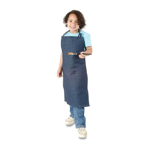 Art Aprons and Smocks |   Childrens Denim Apron Ages 814 Art Aprons & Smocks Art Aprons & Smocks