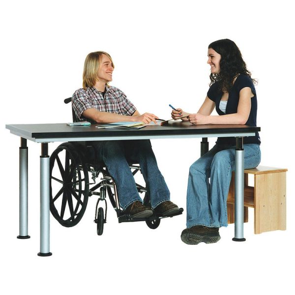 Art Furniture for Wheelchair Access |   ShopBilt Adaptable Table Adaptive Art Supplies Art Furniture for Wheelchair Access