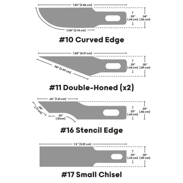 Art Knives and Blades |   Assorted Light Duty Blades Art Knives & Blades Art Knives & Blades