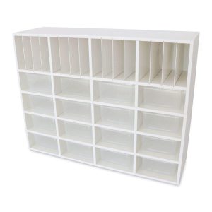 Art Storage Cabinets |   White Cubby Organizer Cabinet Art Storage & Organization Art Storage Cabinets