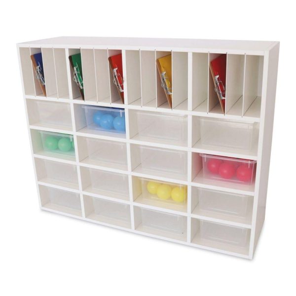 Art Storage Cabinets |   White Cubby Organizer Cabinet Art Storage & Organization Art Storage Cabinets