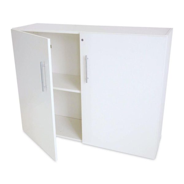 Art Storage Cabinets |   White Lockable Wall Cabinet Art Storage & Organization Art Storage Cabinets