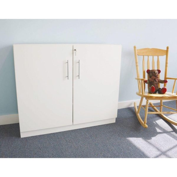 Art Storage Cabinets |   White Lockable Wall Cabinet Art Storage & Organization Art Storage Cabinets