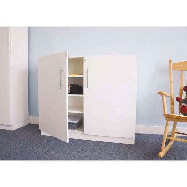 Art Storage Cabinets |   White Lockable Wall Cabinet Art Storage & Organization Art Storage Cabinets