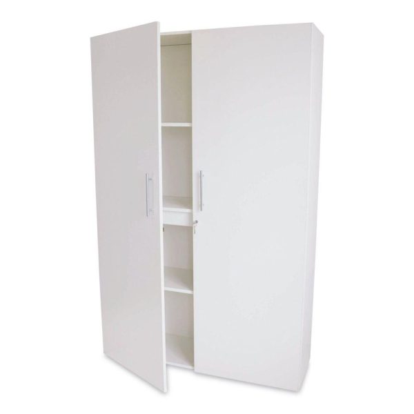 Art Storage Cabinets |   White Tall and Wide Wall Cabinet Art Storage & Organization Art Storage Cabinets