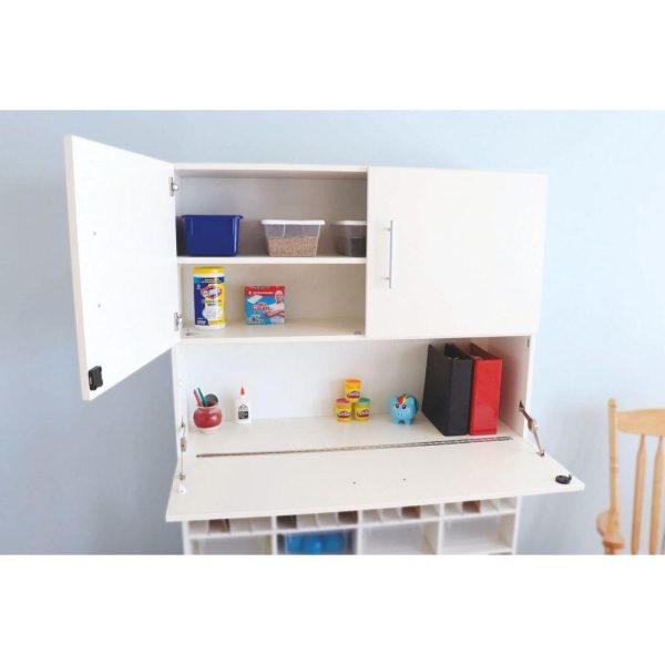 Art Storage Cabinets |   White Workstation Cabinet Art Storage & Organization Art Storage Cabinets