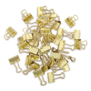 Clips and Binder Rings |   Gold Binder Clips Clips & Binder Rings Clips & Binder Rings