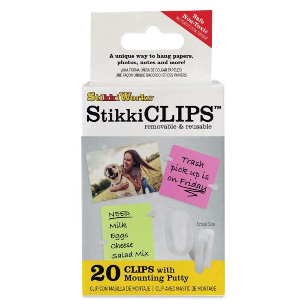 Clips and Binder Rings |   StikkiClips Adhesive Clips Clips & Binder Rings Clips & Binder Rings