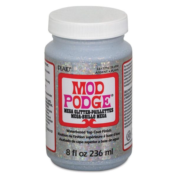 Collage Glue and Adhesives |   Mod Podge Mega Glitter Top Coat Collage Glue & Adhesives Collage Glue & Adhesives