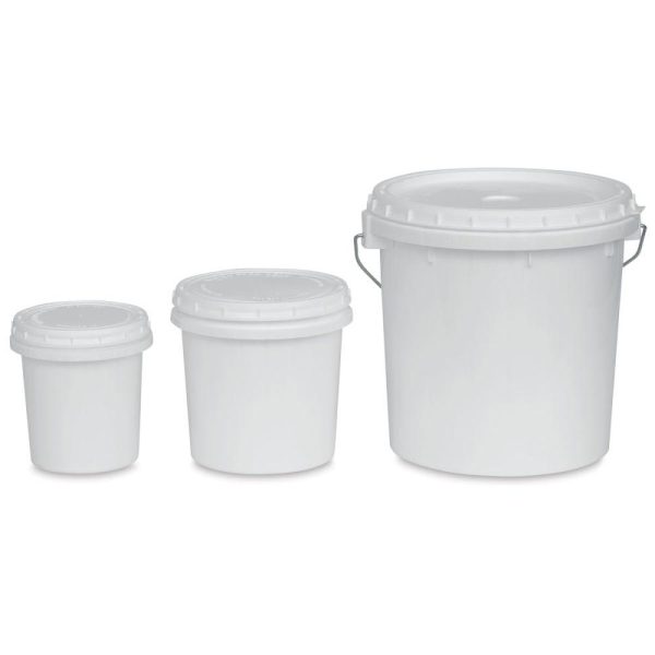 Containers for Storing and Mixing Clay |   Plastic Buckets with Lids Art Storage & Organization Containers for Storing & Mixing Clay