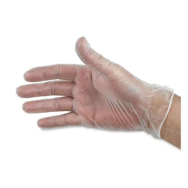 Disposable Gloves and Barrier Cream |   Edge Vinyl Gloves Art Safety Supplies & Protective Gear Disposable Gloves & Barrier Cream