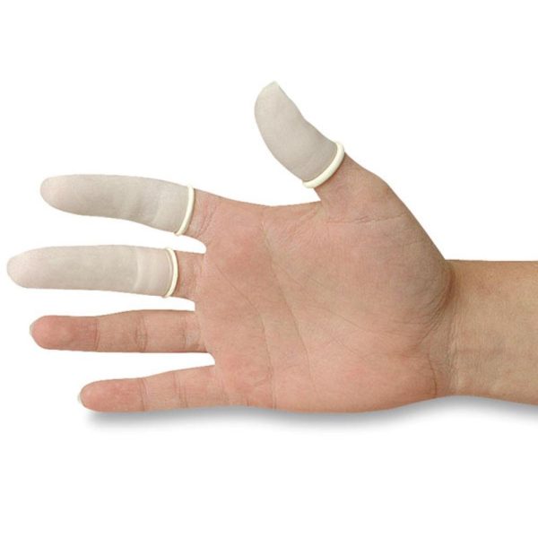 Disposable Gloves and Barrier Cream |   Latex Finger Cots Art Safety Supplies & Protective Gear Disposable Gloves & Barrier Cream