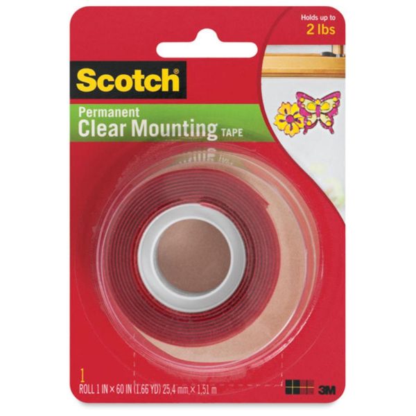 Double-Sided Tape |   Clear Permanent Mounting Tape Double-Sided Tape Double-Sided Tape