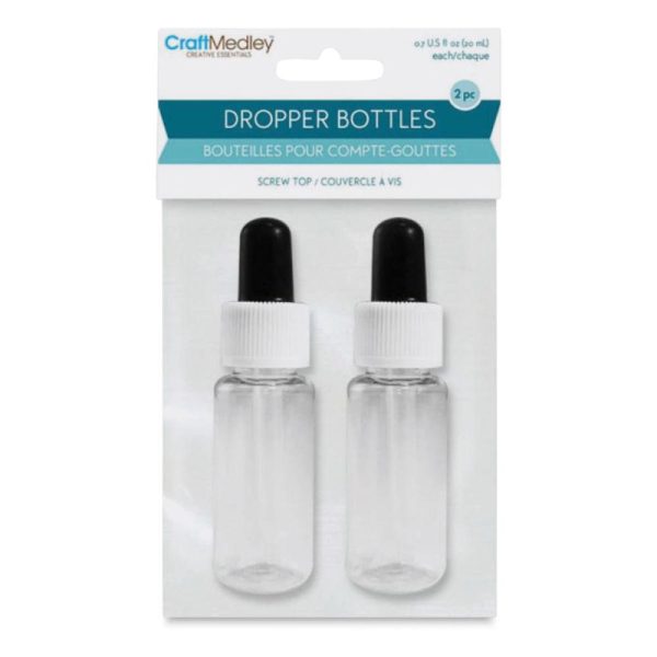 Glass Ink Bottles and Droppers |   Plastic Dropper Bottles Art Storage & Organization Glass Ink Bottles & Droppers