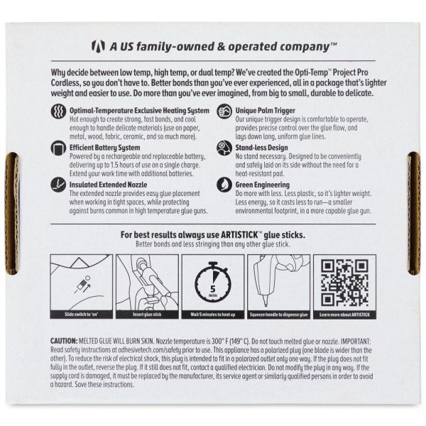 Glue Guns and Hot Glue Sticks |   Project Pro Cordless Mini Hot Glue Gun Glue Glue Guns & Hot Glue Sticks