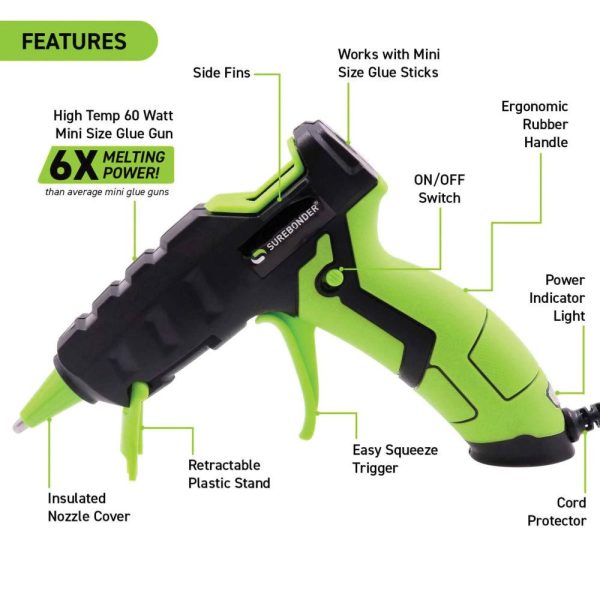 Glue Guns and Hot Glue Sticks |   Specialty Mini High Temp Glue Gun Glue Glue Guns & Hot Glue Sticks