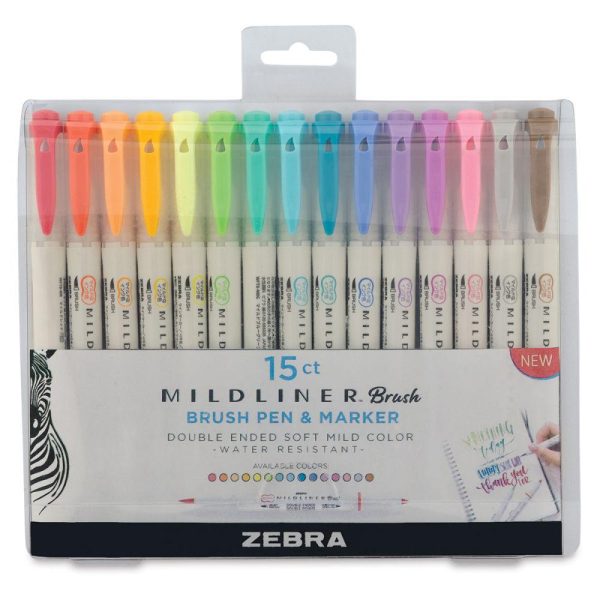 Highlighters |   Mildliner Double Ended Brush Pen Sets Highlighters Highlighters