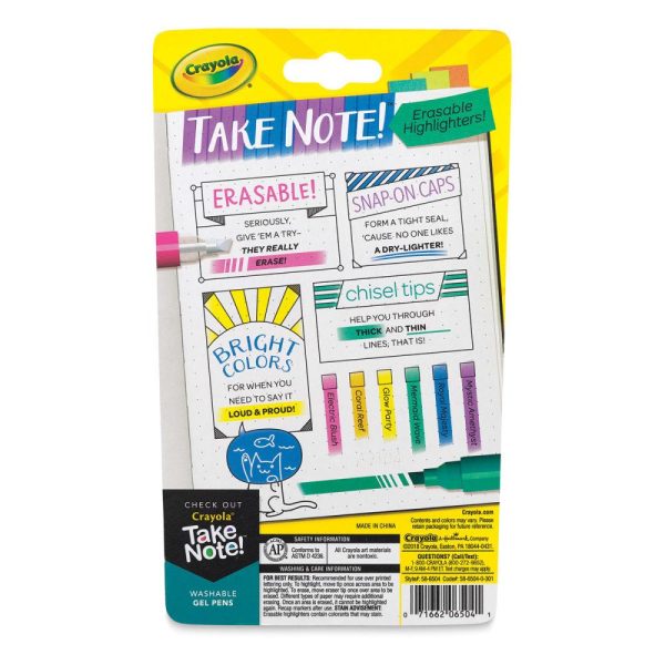 Highlighters |   Take Note Erasable Highlighter Set Highlighters Highlighters