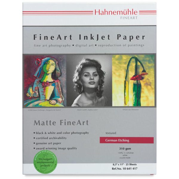 Inkjet Paper and Film |   German Etching Inkjet Paper Inkjet Paper & Film Inkjet Paper & Film