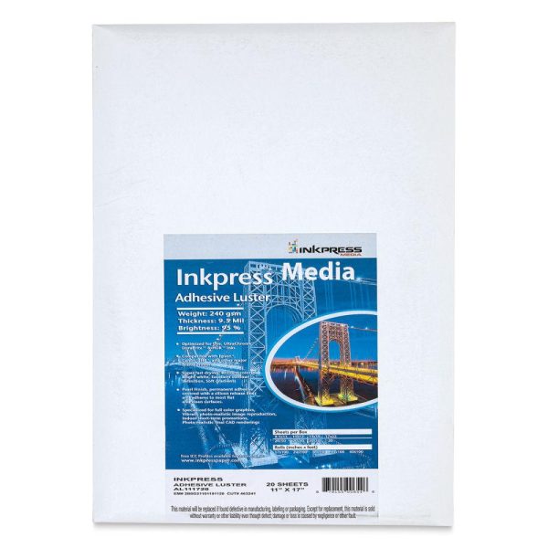 Inkjet Paper and Film |   Luster Adhesive Inkjet Papers Inkjet Paper & Film Inkjet Paper & Film