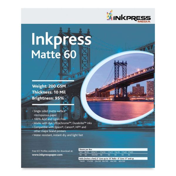 Inkjet Paper and Film |   Matte 60 Inkjet Papers Inkjet Paper & Film Inkjet Paper & Film