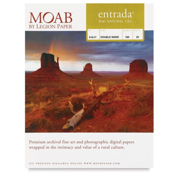 Inkjet Paper and Film |   Moab Entrada Digital Rag Paper Inkjet Paper & Film Inkjet Paper & Film