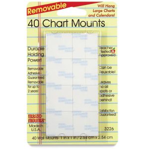 Mounting Squares and Adhesive Dots |   Removable Mounting Tabs Hardware Mounting Squares & Adhesive Dots