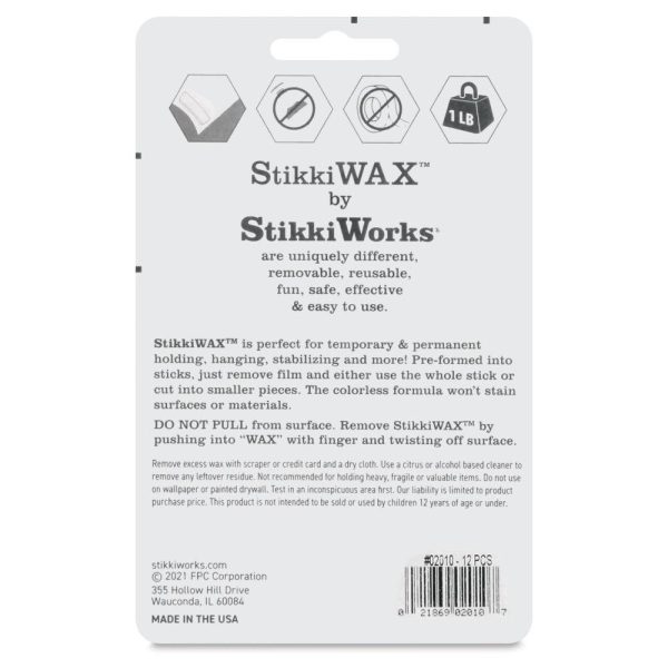 Mounting Squares and Adhesive Dots |   StikkiWax Adhesive Hardware Mounting Squares & Adhesive Dots