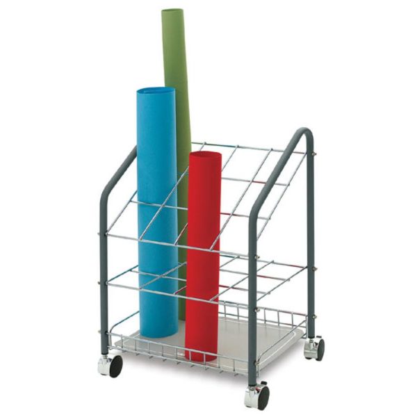 Paper Racks and Dispensers |   Steel Wire Roll File Art Storage & Organization Paper Racks & Dispensers