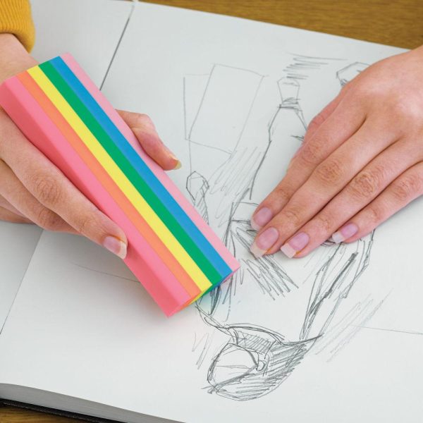 Pencil and Graphite Erasers |   Rainbow Jumbo Eraser Office Supplies Pencil & Graphite Erasers