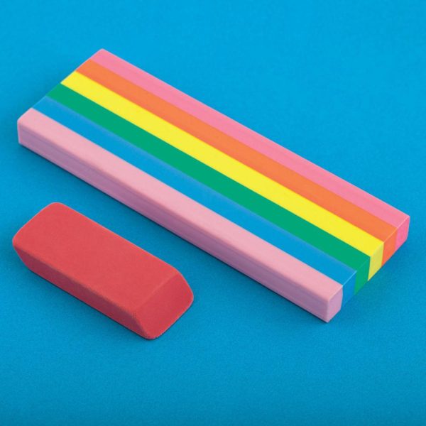 Pencil and Graphite Erasers |   Rainbow Jumbo Eraser Office Supplies Pencil & Graphite Erasers