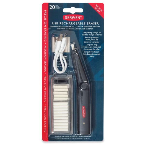 Pencil and Graphite Erasers |   USB Rechargeable Eraser and Refills Office Supplies Pencil & Graphite Erasers