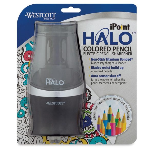 Pencil Sharpeners |   iPoint Halo Electric Colored Pencil Sharpener Office Supplies Pencil Sharpeners