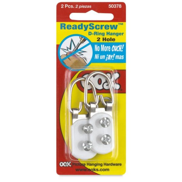 Picture Hanging Hardware |   ReadyScrew DRing Hangers Hardware Picture Hanging Hardware