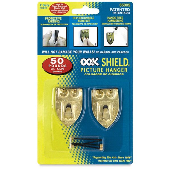 Picture Hanging Hardware |   Repositioning Shield Hangers Hardware Picture Hanging Hardware