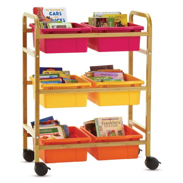 Rolling and Utility Carts |   Bamboo Book Browser Carts Rolling & Utility Carts Rolling & Utility Carts