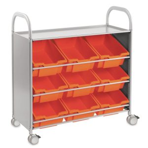 Rolling and Utility Carts |   Callero Plus Tilted Tray Cart Rolling & Utility Carts Rolling & Utility Carts