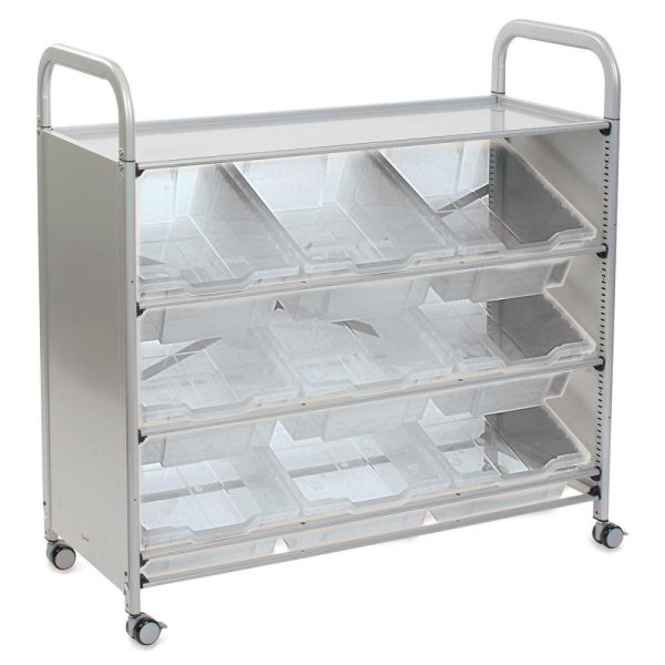 Rolling and Utility Carts |   Callero Plus Tilted Tray Cart Rolling & Utility Carts Rolling & Utility Carts