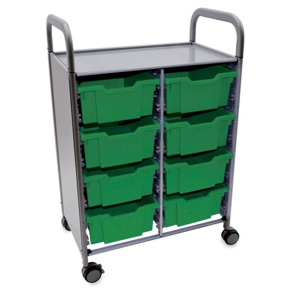 Rolling and Utility Carts |   Callero Storage Cart with 8 Deep Trays Rolling & Utility Carts Rolling & Utility Carts