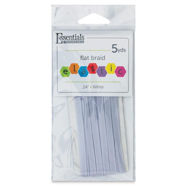 Rubber Bands and Elastic |   Essentials Flat Braid Elastic Office Supplies Rubber Bands & Elastic