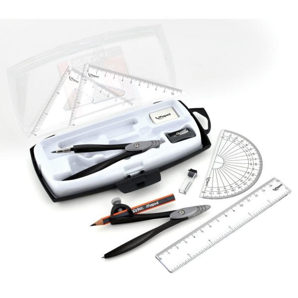 Rulers |   10 Piece Geometry Study Set Office Supplies Rulers