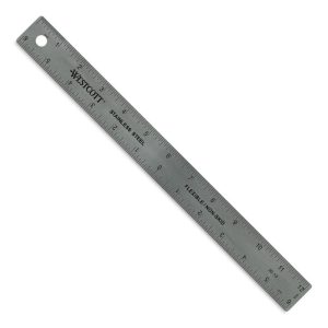 Rulers |   Metal Zero Centering Ruler Office Supplies Rulers