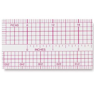 Rulers |   Transparent Pica Rule Office Supplies Rulers